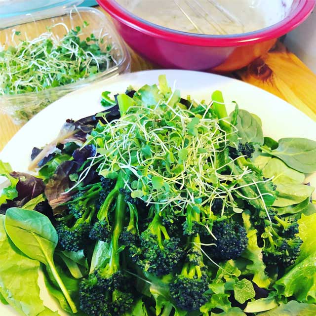 microgreen salad